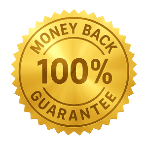 100% money back guarantee